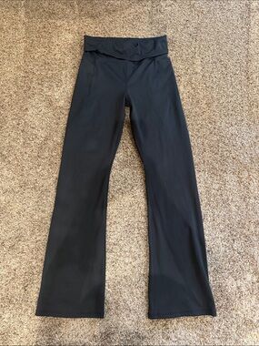 abercrombie kids Black Boot-Cut Flare Leggings